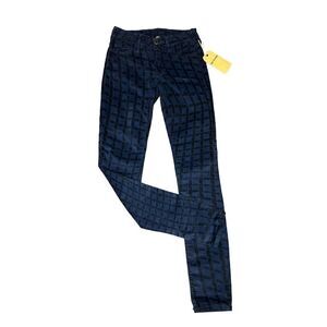 True Religion Halle Blue/Black Cord Jean NWT Size 24